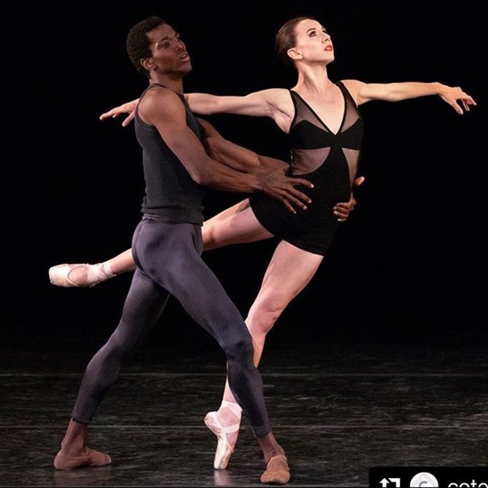 Cote Cour Ballet Leotard Black